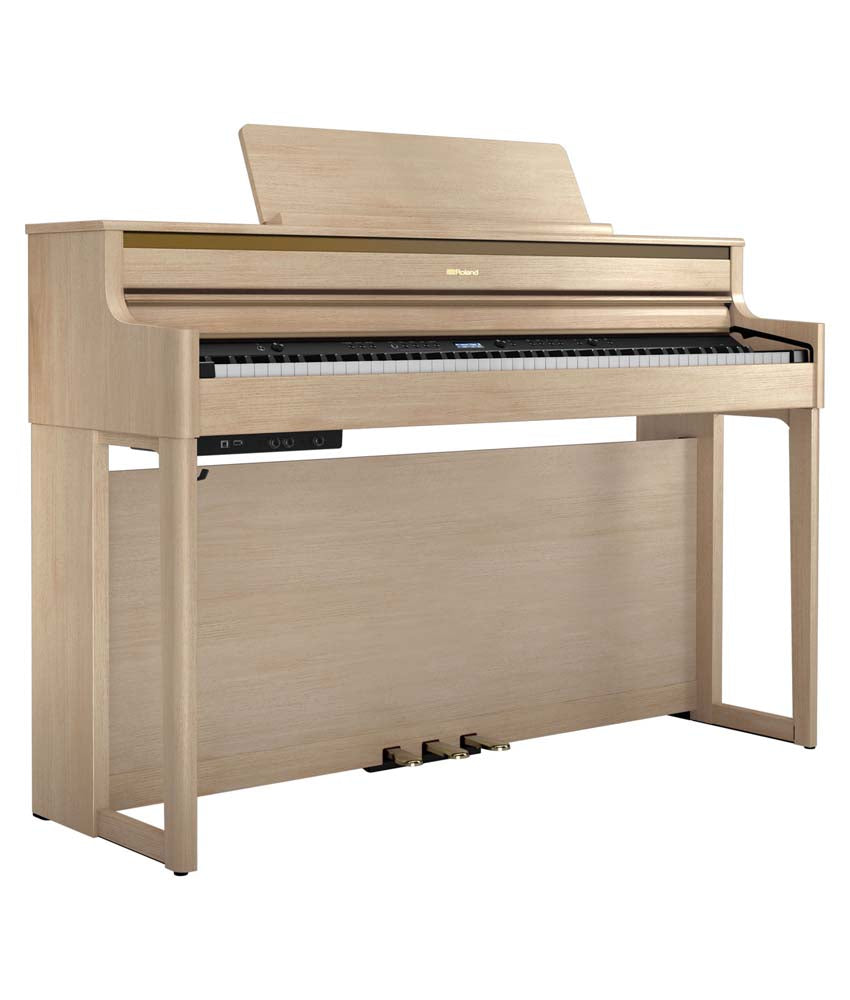 Roland HP704 Digital Piano Kit w/ Stand and Bench - Light Oak