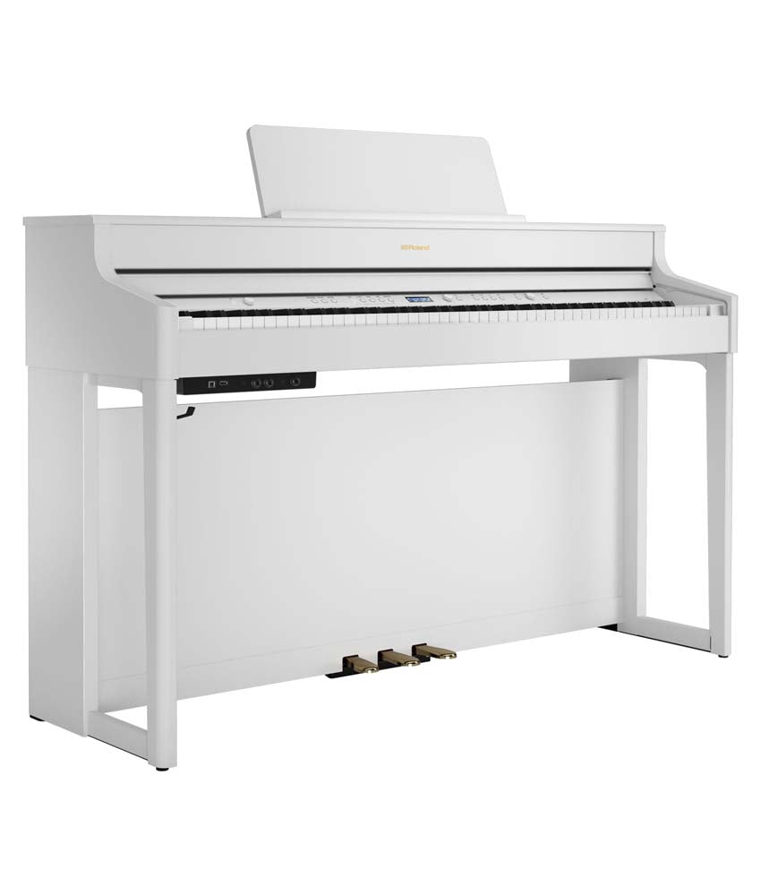 Roland HP702 Digital Piano Kit w/ Stand and Bench - Satin White